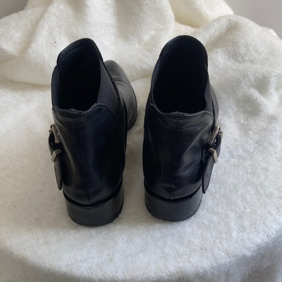 Stelle Monelle Black Leather Booties - Picture 2 of 5